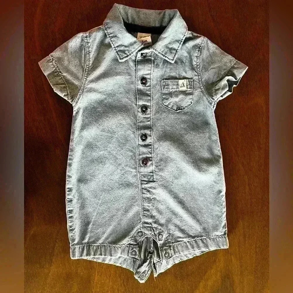 Carter's Baby‎ Boy One Piece Romper Size 3 Months